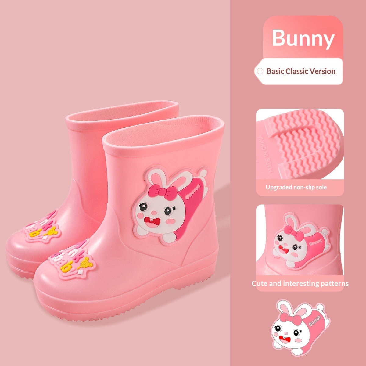 Cute Waterproof And Non Slip Cartoon Childrens Shoe Covers