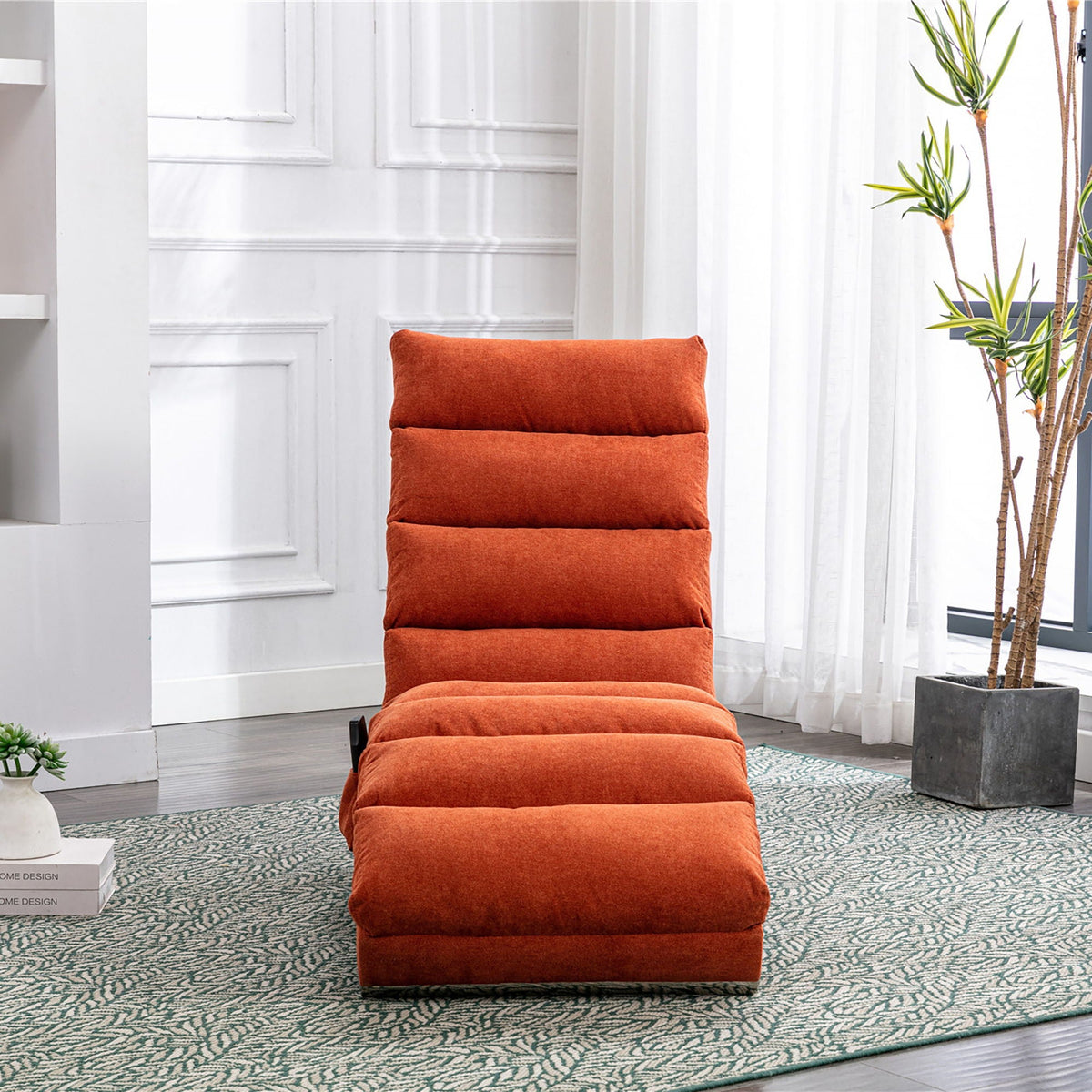 Massage Chaise Lounge Indoor With Remote Control, Ergonomic Electric Massage Lounger