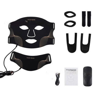 Silicone Facial Mask Rechargeable LED Photon Rejuvenation
