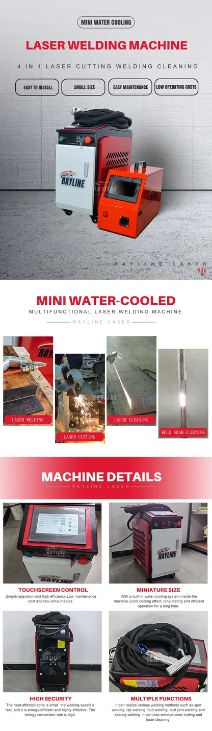 1500W Handheld Fiber Laser Welder – Welding, Cutting & Cleaning Modes