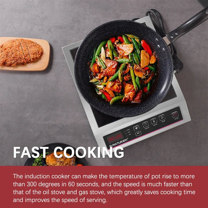 SUNATUR 3500w Induction Cookers Electric Portable Hob Single induction cooktop electric stove cook hotplate Commercial range