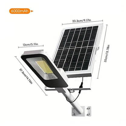 4 Sets of Outdoor Waterproof Solar Lamps, 6000mah Solar Street Lamps