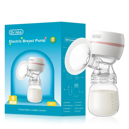 MAMIJOY Portable Electric Breast Pump Intelligent Integrated High Suction Breast Pump Fortable Painless＆Silent Breast EB11