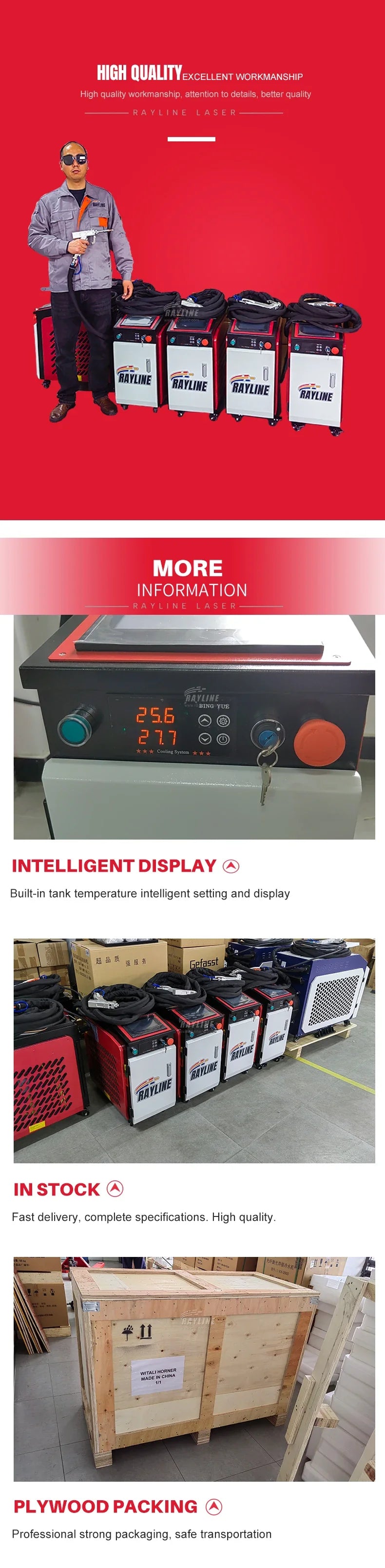 1500W Handheld Fiber Laser Welder – Welding, Cutting & Cleaning Modes