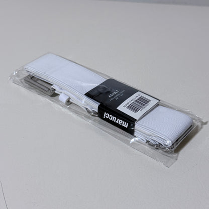 Marucci Adjustable Elastic Baseball Belt, Adult, White