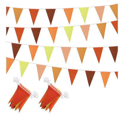 Fall Porch Banner Set with 164 ft Fall Pennant Banners, Scarecrow