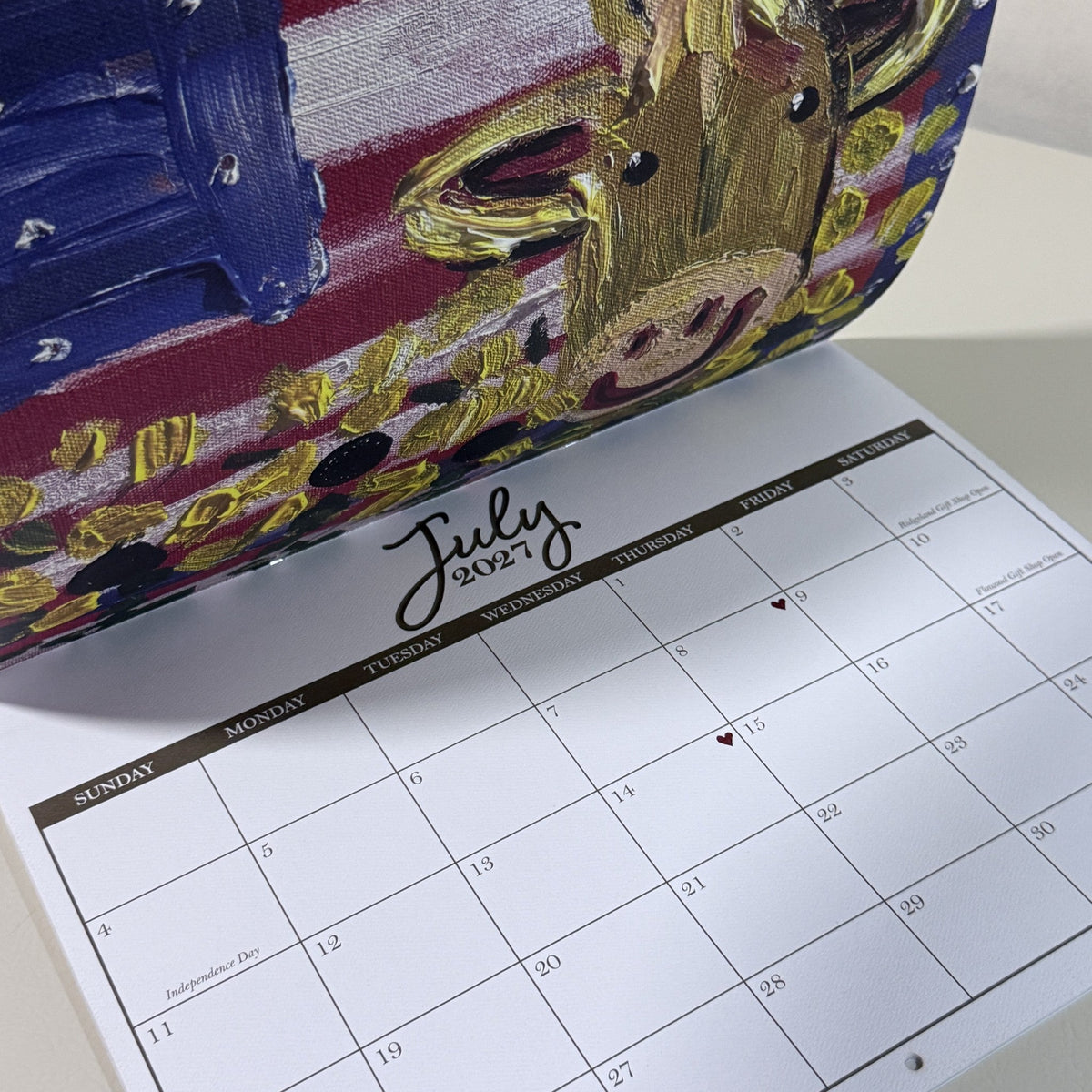 2027 Mustard Seed Wall Calendar Brandon MS Painted Artwork