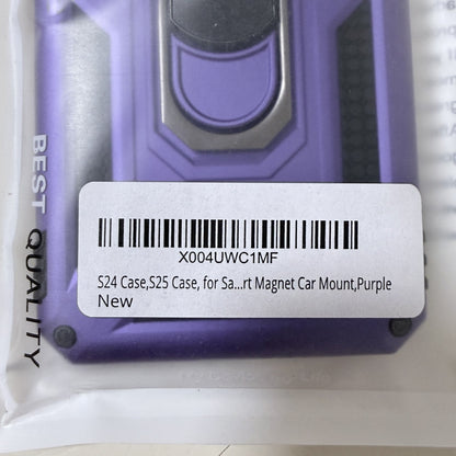 Galaxy S24 / S25 Case Purple Ring Kickstand Magnetic Car Mount