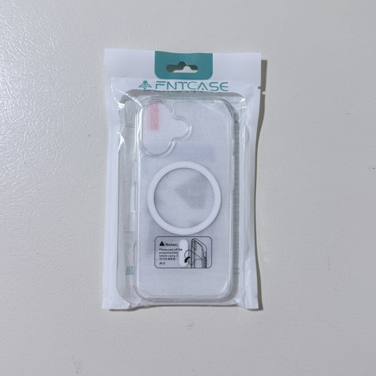 iPhone 17 Clear MagSafe Case with Magnetic Ring and Screen Protector