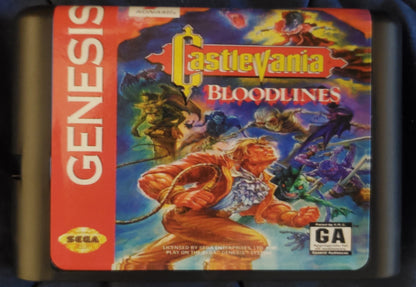 Castlevania Bloodlines Sega Genesis Mega Drive Video Game Cartridge 1994
