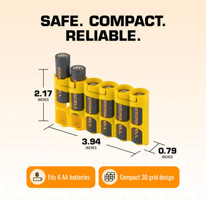 Slim Line AA 6 Pack (Yellow)