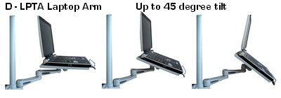 DLAC2 Laptop Desk Mount Stand Tray Arm with C Clamp
