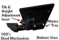 DKBDK Ergonomic Keyboard Shelf w/Mouse Tray - Slides in and out - For desk or table