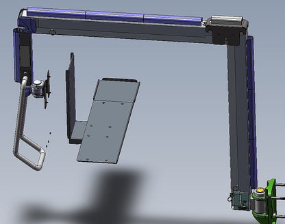 DW630W  Extra Long Reach Wall Monitor Arm  Over the Bed 63 inch long
