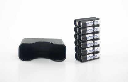 Magnetic AA 12 Pack Embedded with Cradle (Carbon Fiber)