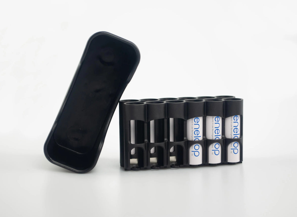 Magnetic AA 12 Pack Embedded with Cradle (Carbon Fiber)