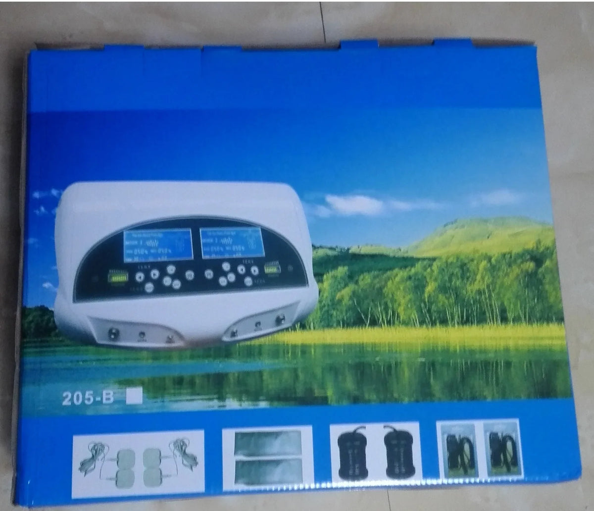 2026 New Dual Detox Machine Ion Cleansing Device Foot Spa Bath Ionic 2 LCD Screen User With Massager Acupuncture Pads Wrist Belt