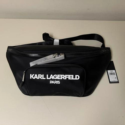 KARL LAGERFELD Paris Voyage Sling Backpack Black One Size
