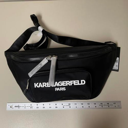 KARL LAGERFELD Paris Voyage Sling Backpack Black One Size