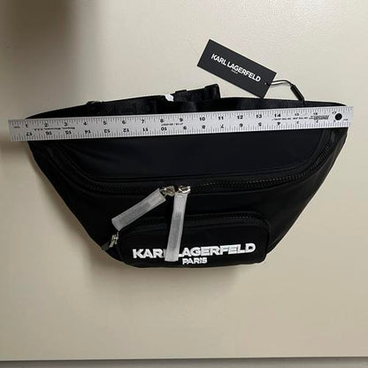 KARL LAGERFELD Paris Voyage Sling Backpack Black One Size