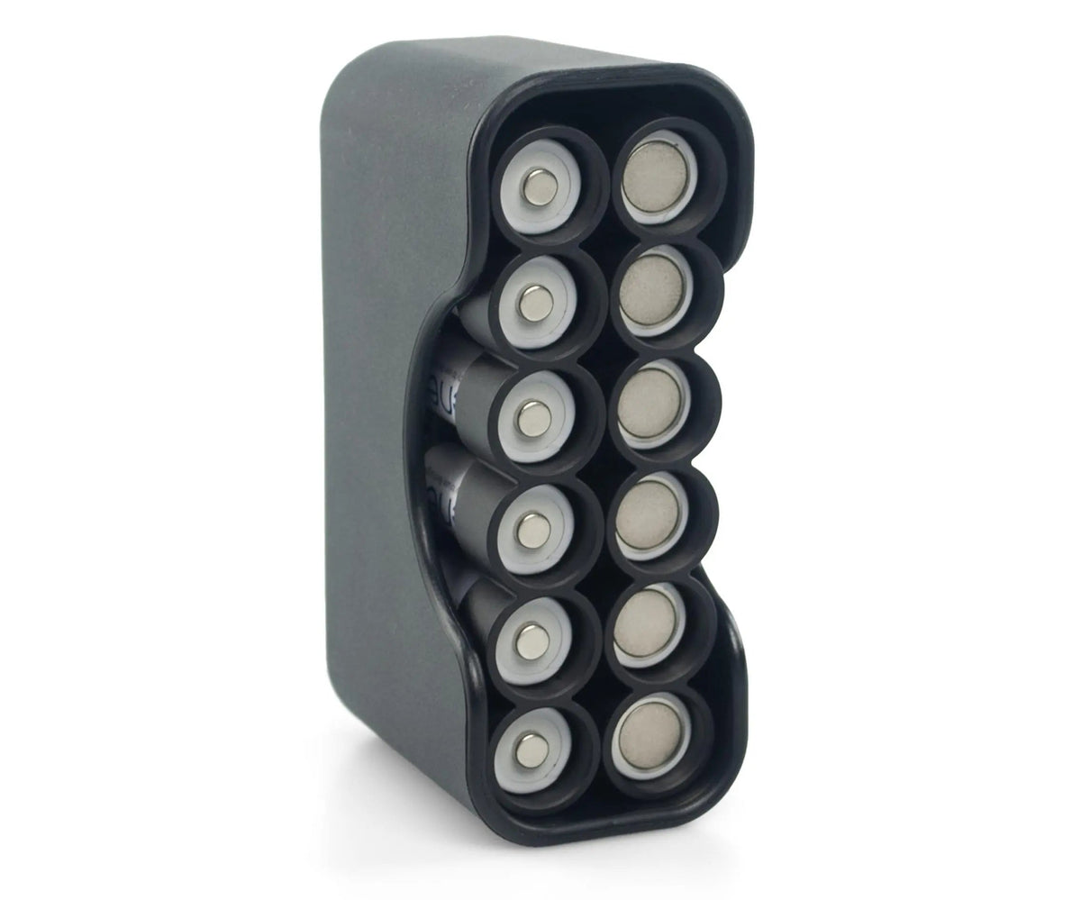 Magnetic AA 12 Pack Embedded with Cradle (Carbon Fiber)