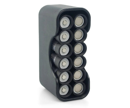 Magnetic AA 12 Pack Embedded with Cradle (Carbon Fiber)