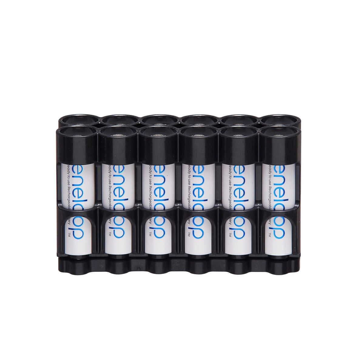 Magnetic AA 12 Pack Strip With Cradle (Carbon Fiber)