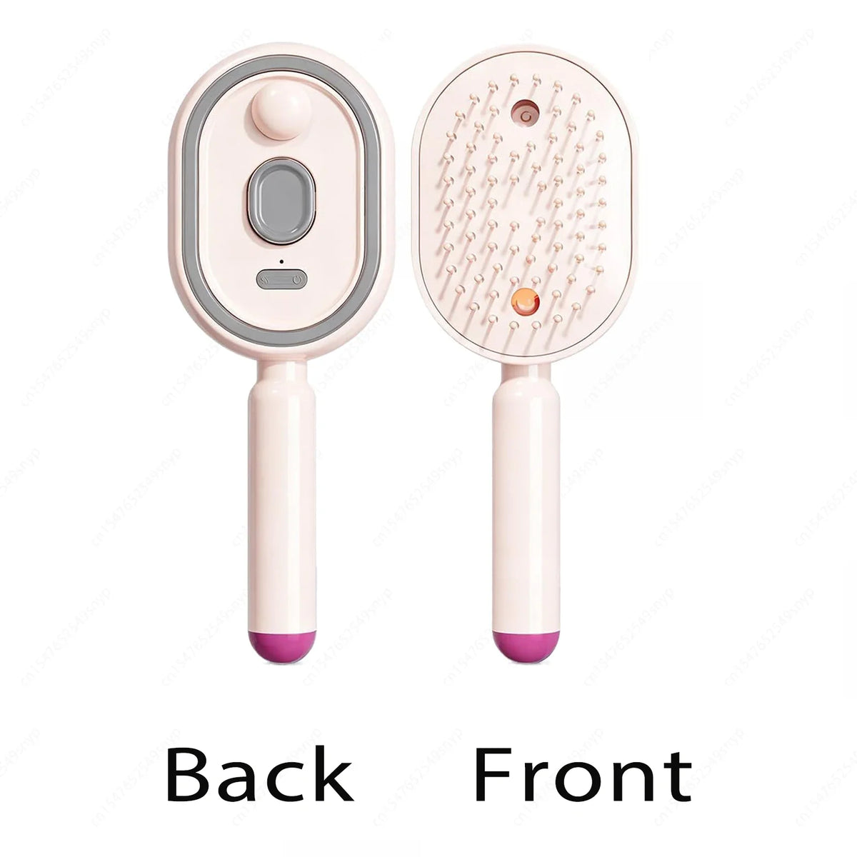 Electric Spray Hair Brush 2-In-1 Misting Hair Brush with Water Spray Reduce Frizz Anti-Static Retractable Steam Massage Comb