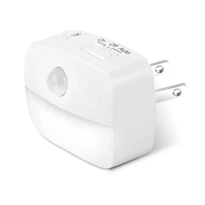Motion Sensor Induction Light EU US Plug Wireless Mini LED Night Light Battery Operated Energy Saving Bedside Night Lamp Stairs