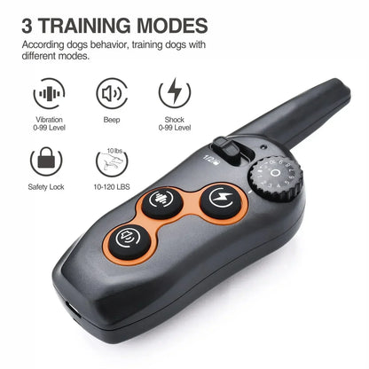 Automatic Bark Stopper Collar, Remote Control Electric Dog Training Device, Pet Training Waterproof Pet Dog Collar for All Dog