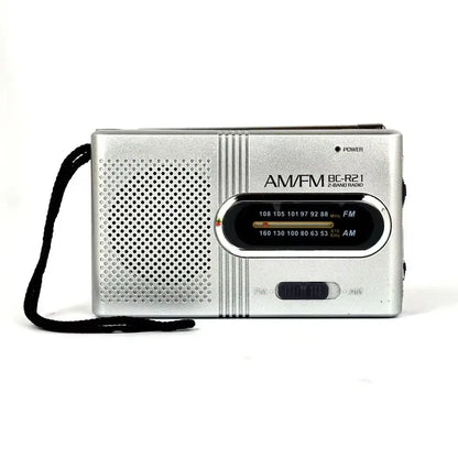 BC-R21/961/962 Mini Radio AM FM Battery Operated Portable Radio Best Reception Longest Lasting For Running Walking Home Soundbox