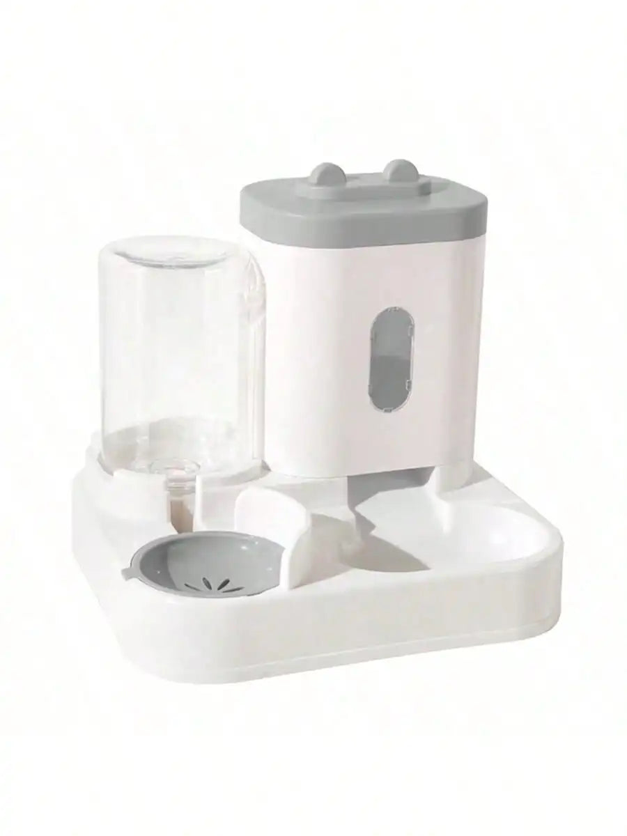 1-Pack Automatic Gravity-Fed Cat Water Dispenser & Feeder