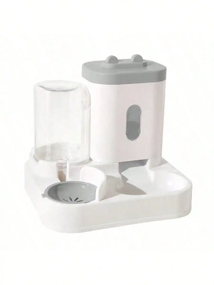1-Pack Automatic Gravity-Fed Cat Water Dispenser & Feeder