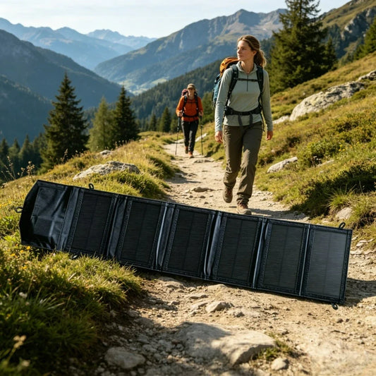 Backpack Carry Foldable Waterproof Solar Charging Panel 25W 100W Dual USB Camping Emergency Charger For Cell Phone Tablet Small