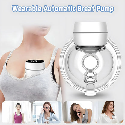 USB Electric Wearable Breast Pump Hands Free Portable Full Automatic Breast Pump Breast Milk Machine Mother and Baby Supplies