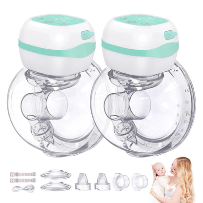 Electric Breast Pumps, 12 Levels & 3 Modes Wearable Breastpump Hands Free BPA Free LCD Display, Painless Wireless Breastfeeding