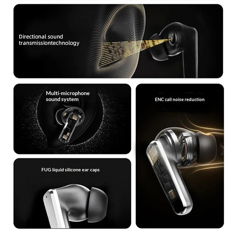 A89 AI Translation Wireless Earbuds Bluetooth ANC Noise Reduction HiFi Sound Ultra-Long Battery Life Smart Translator Headset