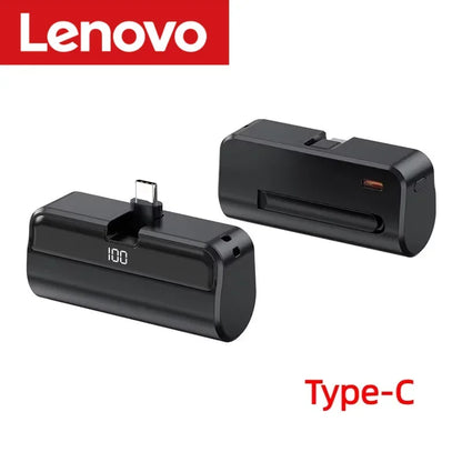 Lenovo 500000mAh Mini Capsule Power Bank High Capacity Fast Charge Powerbank Portable External Battery for iPhone Huawei Samsung