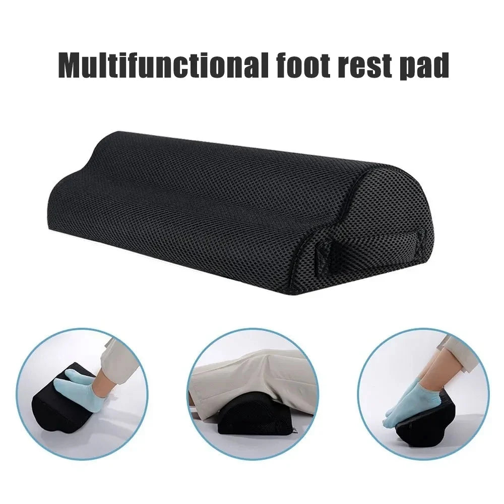 Foot Rest for Under Desk, Soft Foam Office Accessory with Washable Cover, Foot Stool for Car Home Office, Relieves Leg & Ankle