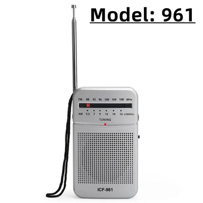 BC-R21/961/962 Mini Radio AM FM Battery Operated Portable Radio Best Reception Longest Lasting For Running Walking Home Soundbox