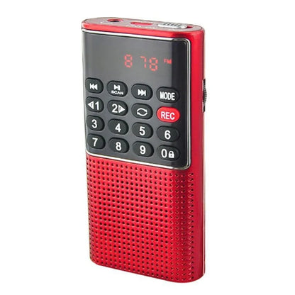 BC-R21/961/962 Mini Radio AM FM Battery Operated Portable Radio Best Reception Longest Lasting For Running Walking Home Soundbox