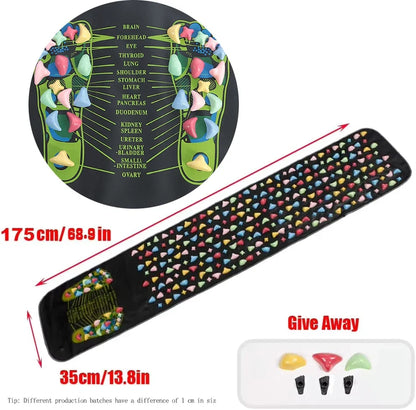 Premium Foot Massage Pad with Finger Pressure Plate and Imitation Goose Soft Stone Road - Relieve Pain and Soothe Tired Feet