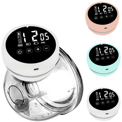 Wearable Breast Pump Electric 4 Modes 9 Gear Smart USB Charge Milk Collectors Portable Breast Milk Pump Machine with LED Screen