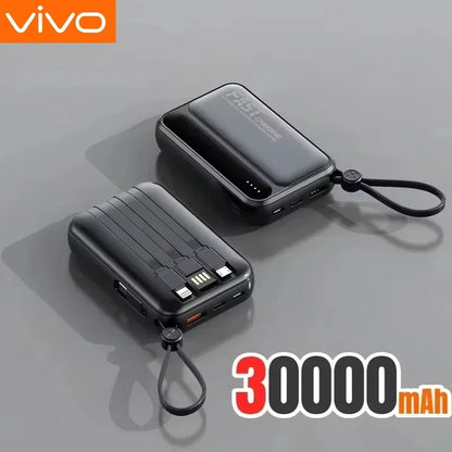 VIVO 500000mAh Power Bank Built in 4 Lines Large Capacity Super Fast Charging Portable External Battery for All Phones 2026 NEW