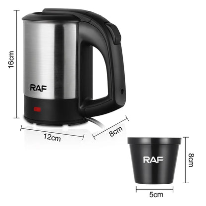 1000W 500ML Mini Electric Kettle Stainless Steel Automatic Power Off, for Tea,Coffee, Travel Portable Water Boiler ,Fast Heating