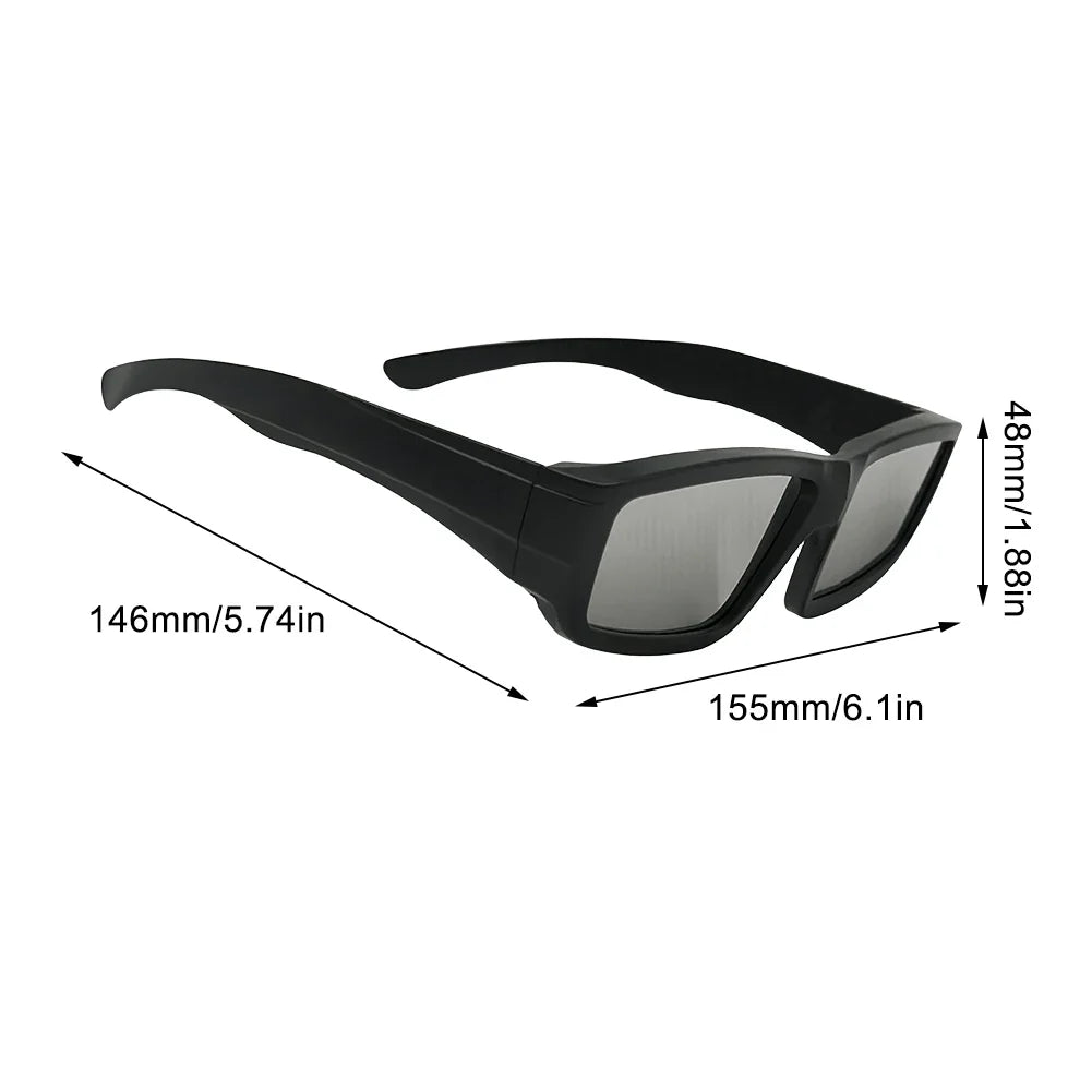 Solar Eclipse Glasses Plastic Frame Certified Safe Solar Viewer Shade For Direct Sun Observation Total Eclipse Eyewear