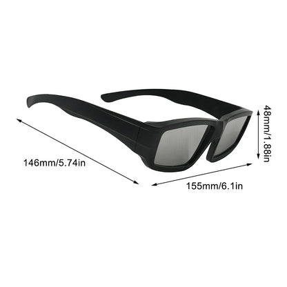 Solar Eclipse Glasses Plastic Frame Certified Safe Solar Viewer Shade For Direct Sun Observation Total Eclipse Eyewear