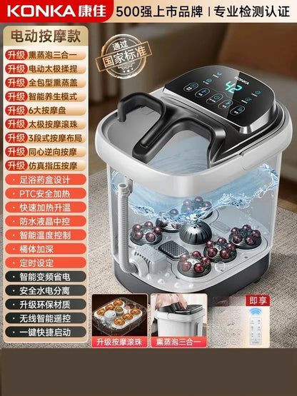 Electric massage of foot bath for heating constant temperature foot bath for 2024 new home fully automatic foot bath tub