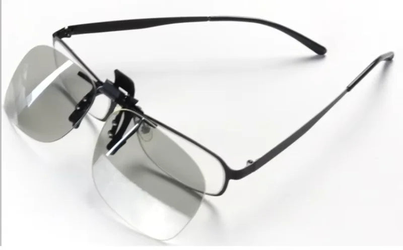Clip-on Passive 3D Glasses Circular Polarized Lenses for Polarized TV Real D 3D Cinemas for Movies Theater Cinema Passive 3D TV