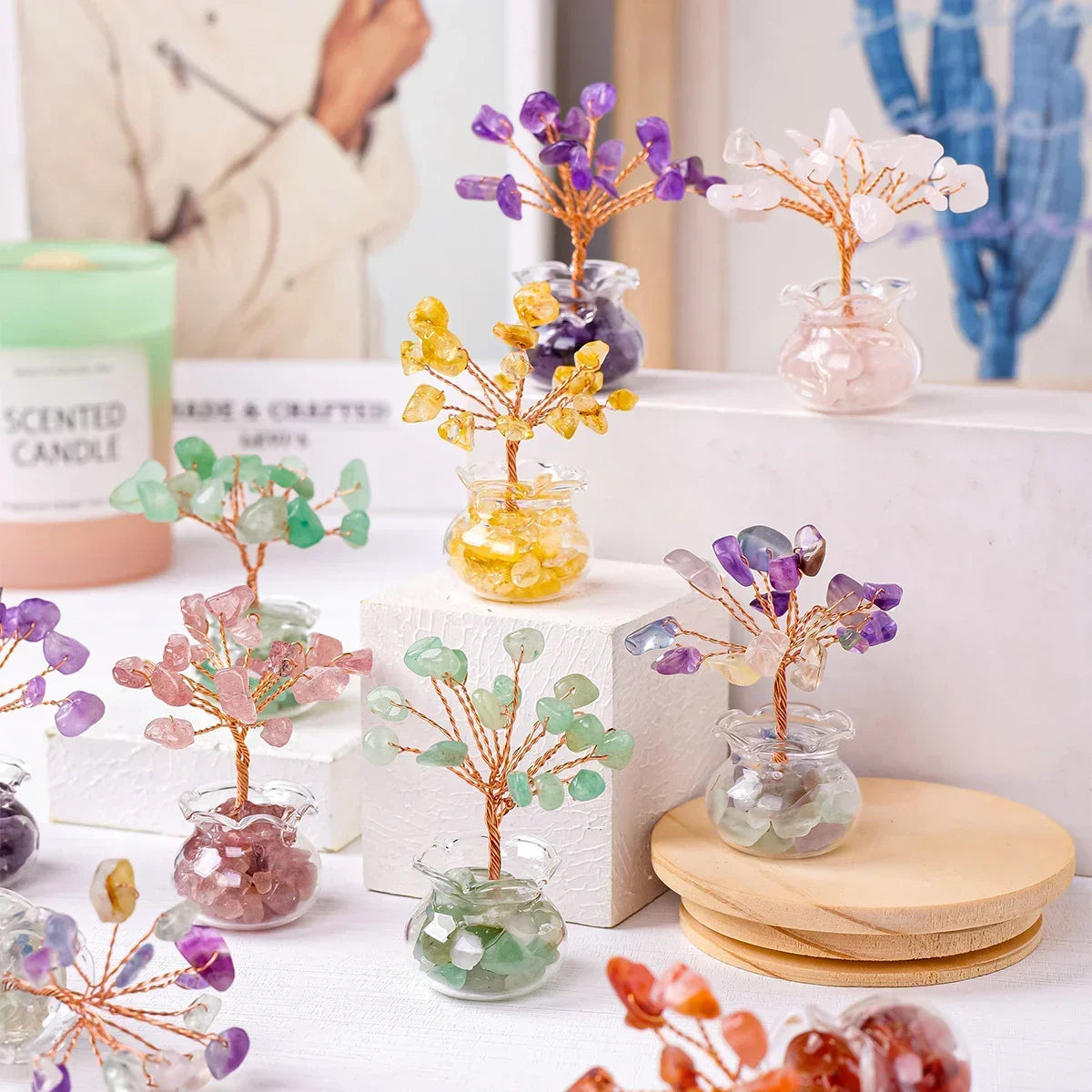 Crystal Tree of Life – Gemstone Bonsai Decor